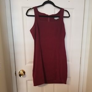 Vintage red velvet 90s dress
